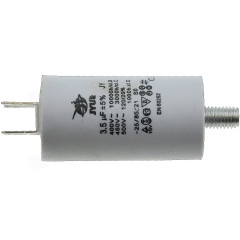 Конденсатор JYUL CBB-60M 3,5мкф - 450 VAC болт + клеммы (30*56 mm)