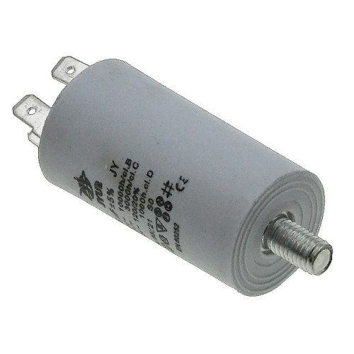 Конденсатор JYUL CBB-60M 3,5мкф - 450 VAC болт + клеми (30*56 мм)
