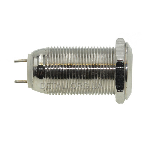Кнопка антивандальная d14mm резьба 12mm h25mm 2 положения 2 контакта