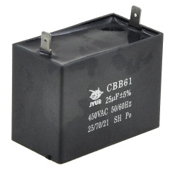 Конденсатор JYUL CBB-61 25мкф - 450 VAC прямоугольный 31х58х57 2