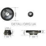 Шестерни (пара) болгарки Makita GA5030 PRO аналог 227545-5 + 227546-3 (d1 12*44.5/d2 6*16/h2 11) 