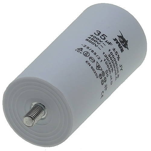 Конденсатор JYUL CBB-60M 35мкф - 450 VAC болт + клеммы (45*95 mm)