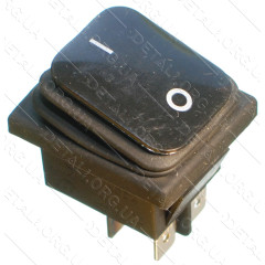 тумблер 2 положення 4 контакти 29*35 mm з пильовиком 16A