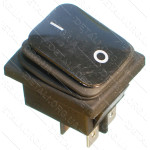 Тумблер 2 положения 4 контакта 29*35 mm с пыльником 16A