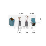 Щеткодержатель + щетки 5х8х11 триммер ProCraft 750
