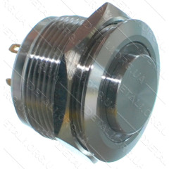 Кнопка антивандальная d25mm резьба 22mm h20mm 4 контакта индикация