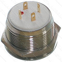 Кнопка антивандальная d25mm резьба 22mm h20mm 4 контакта индикация 2