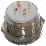 кнопка антивандальная d25mm різьблення 22mm h20mm 4 контакти індикація