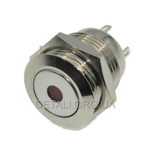 Кнопка антивандальная d18mm резьба 16mm h18mm 4 контакта индикация