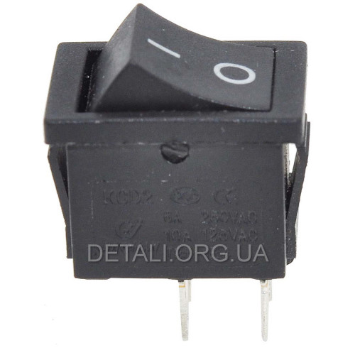 Тумблер 2 положения 4 контакта 15*21 mm 6A