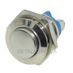 Кнопка антивандальная d18mm резьба 16mm h25mm 2 контакта под винт