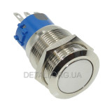 Кнопка антивандальная d22mm резьба 19mm h32mm 2 положения 3 контакта