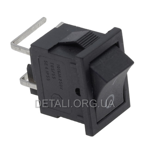 тумблер 2 положення 4 контакти кутових 15*21 mm 6A