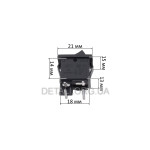 Тумблер 2 положения 4 контакта угловых 15*21 mm 6A