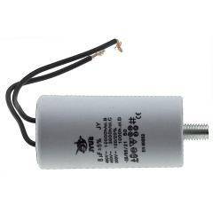 конденсатор JYUL CBB-60L 8мкф - 450 VAC болт + дроту(35*69 mm)