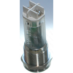 Зуммер антивандальный d22mm резьба 19mm h56mm 2 контакта под винт индикация 2