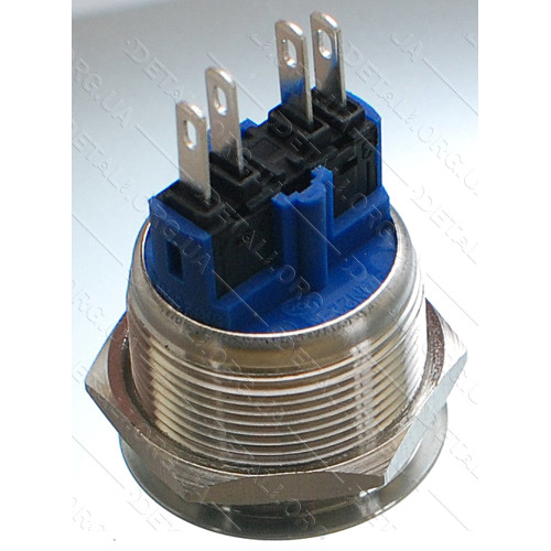 Кнопка антивандальная d25mm резьба 22mm h30mm 4 контакта