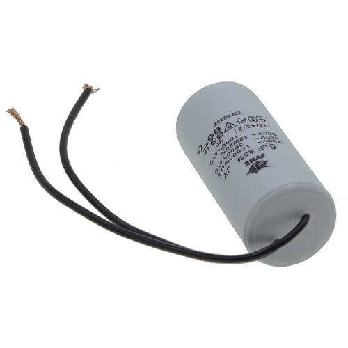 Конденсатор JYUL CBB-60 6мкф - 450 VAC дроти (30*65 мм)