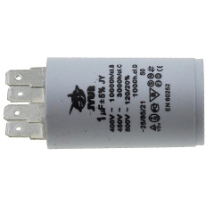 Конденсатор JYUL CBB-60H 1мкф - 450 VAC клеммы (30*51 mm)