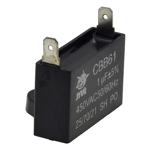 Конденсатор JYUL CBB-61 1мкф - 450 VAC прямоугольный 12х36х23