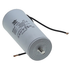 Конденсатор JYUL CBB-60L 60мкф - 450 VAC болт + провода (49*120 mm) 2