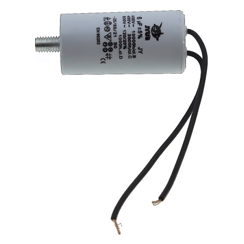 конденсатор JYUL CBB-60L 6мкф - 450 VAC болт + дроту(30*59 mm)