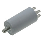 Конденсатор JYUL CBB-60M 6мкф - 450 VAC болт + клеми (30*57 мм)