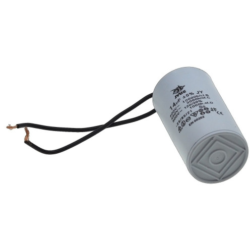 Конденсатор JYUL CBB-60 14мкф - 450 VAC дроти (40*72 мм)