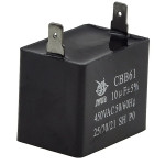 Конденсатор JYUL CBB-61 10мкф - 450 VAC прямоугольный 27х48х40