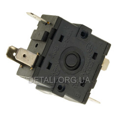 перемикач поворотний 3 положення 5 контактів 32*32mm 16A 2