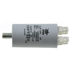 Конденсатор JYUL CBB-60M 2мкф - 450 VAC болт + клеми (30*57 мм)