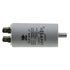 Конденсатор JYUL CBB-60M 12мкф - 450 VAC болт + клеми (35*66 мм)