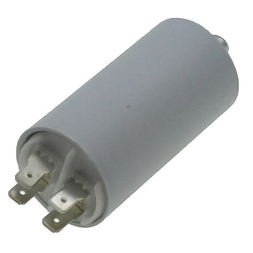 Конденсатор JYUL CBB-60M 12мкф - 450 VAC болт + клеми (35*66 мм)