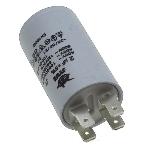 Конденсатор JYUL CBB-60H 2мкф - 450 VAC клеммы (30*51 mm)
