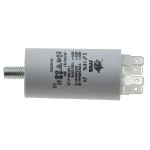 Конденсатор JYUL CBB-60M 3мкф - 450 VAC болт + клеми (30*57 мм)