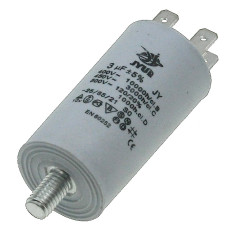 Конденсатор JYUL CBB-60M 3мкф - 450 VAC болт + клеммы (30*57 mm) 2