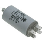 Конденсатор JYUL CBB-60M 3мкф - 450 VAC болт + клеми (30*57 мм)