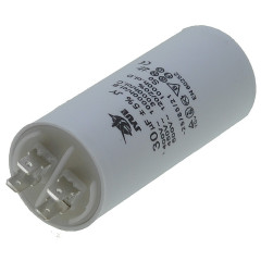 Конденсатор JYUL CBB-60M 30мкф - 450 VAC болт + клеми (40*96 мм) 2