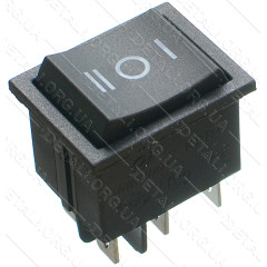 тумблер 3 положення 6 контактів 25*32 mm 16A