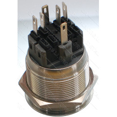кнопка антивандальная d28mm різьблення 25mm h34mm 6 контактів індикація 2