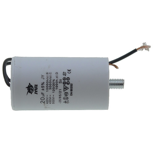 конденсатор JYUL CBB-60L 20мкф - 450 VAC болт + дроту(40*70 mm)