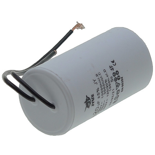 конденсатор JYUL CBB-60L 20мкф - 450 VAC болт + дроту(40*70 mm)