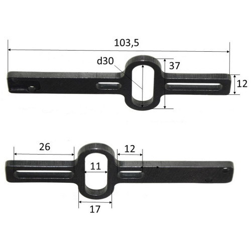 Шток лобзика Makita 4324 / 4329 оригинал 344613-0