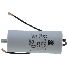 конденсатор JYUL CBB-60L 30мкф - 450 VAC болт + дроту(40*95 mm)