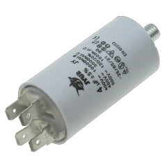 Конденсатор JYUL CBB-60M 4мкф - 450 VAC болт + клеммы (30*57 mm) 2