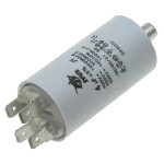 Конденсатор JYUL CBB-60M 4мкф - 450 VAC болт + клеми (30*57 мм)