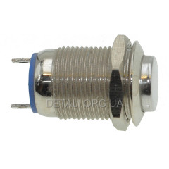 Кнопка антивандальная d14mm резьба 12mm h20mm 2 контакта 2