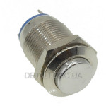 Кнопка антивандальная d14mm різьблення 12mm h20mm 2 контакти