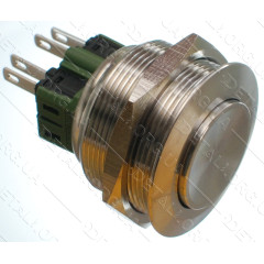 Кнопка антивандальная d32mm резьба 28mm h33mm 4 контакта
