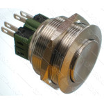 Кнопка антивандальная d32mm резьба 28mm h33mm 4 контакта